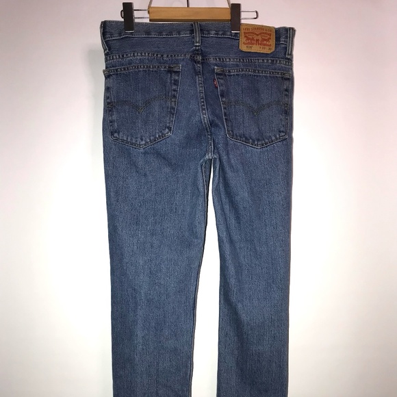 Levi's Men's 516 Straight Leg Slim Fit Jeans - Light Wash, Size 33x30 - Picture 4 of 6